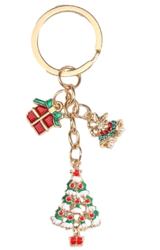 Christmas gift Christmas tree Christmas bell keychain