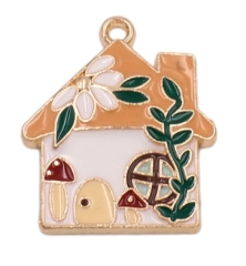 Orange room key chain