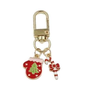 Christmas gloves Christmas sleigh key chain