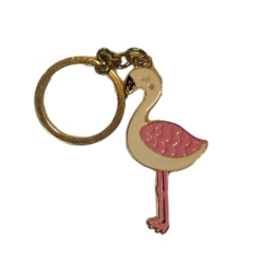 Red-crowned crane key chain