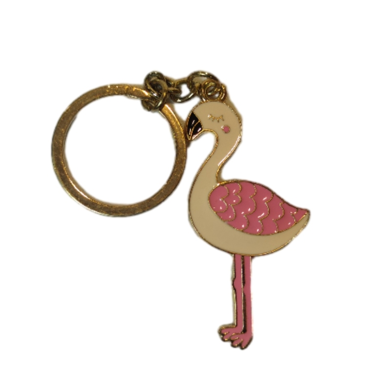 Red-crowned crane key chain