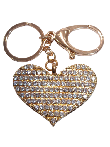 Diamond Heart Keychain