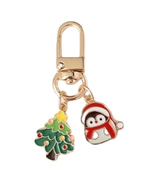 Christmas tree Snowman key chain