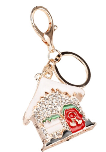 Christmas house key chain