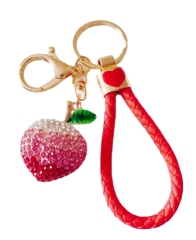 Peach keychain