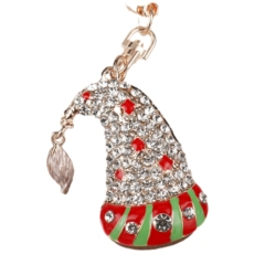Red Santa hat key chain