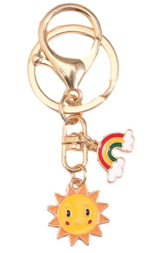 Sun Rainbow keychain