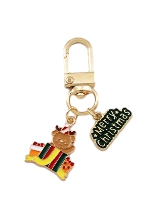 Christmas gift Bear Christmas nameplate key chain