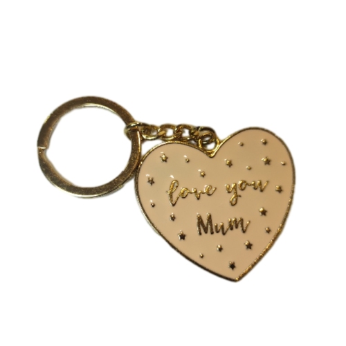 Heart letter keychain