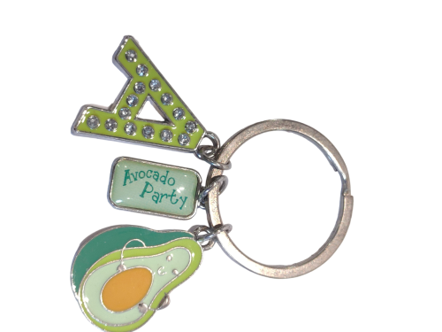 Avocado Letter A Keychain