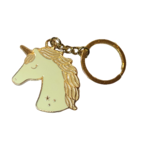 White horse key chain