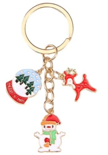 Christmas tree nameplate Christmas snowman Christmas deer keychain
