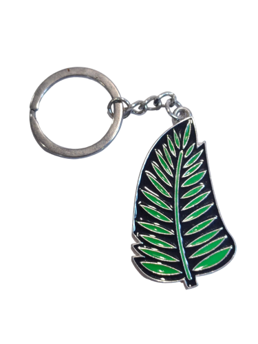 A Green Leaf Keychain