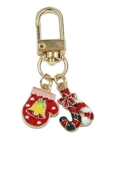 Christmas gloves Christmas sleigh key chain1