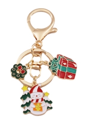Snowman Christmas gift keychain