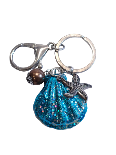 Blue Shell Keychain