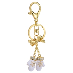 Christmas glove key chain