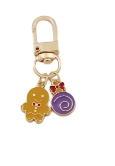 Christmas Moose Cookie Man Christmas gift key chain