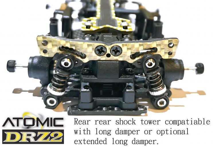 Atomic RC - DRZ 1/27 RWD Drift Car Kit (ROLLING CHASSIS) [ Mini-Z Size ]  DRZ-KIT