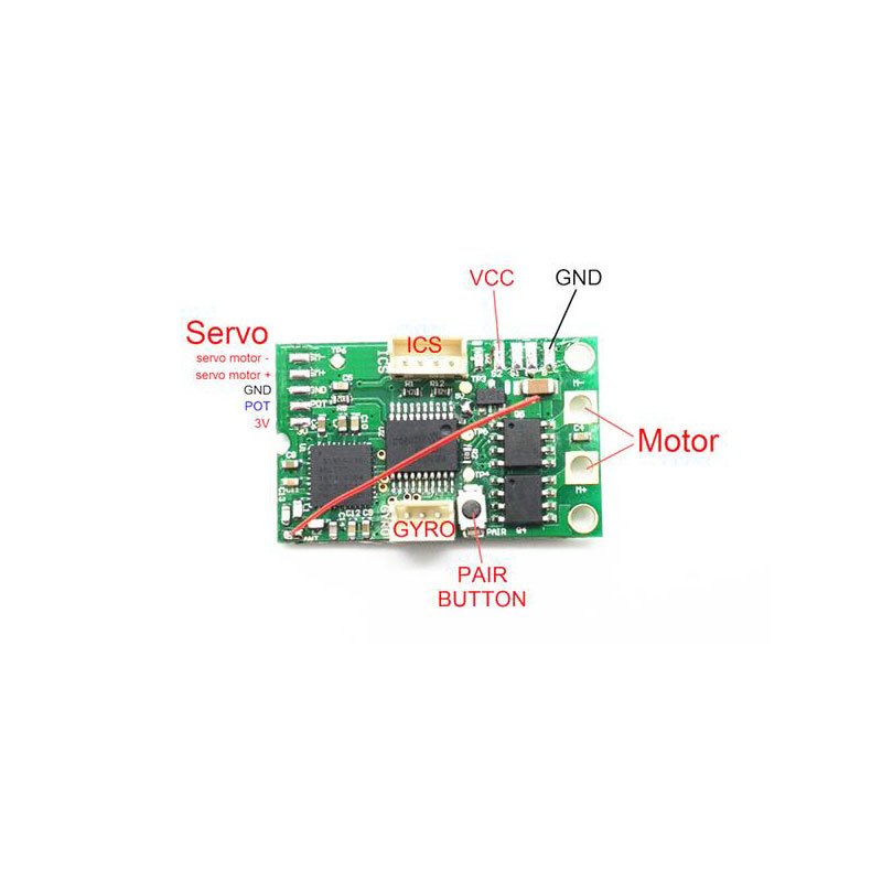 GT55racing 2.4G MR03 Mainboard For KYOSHO MHS ASF Mini-z MR03 Micro Racing Rc Car Parts GTR-02