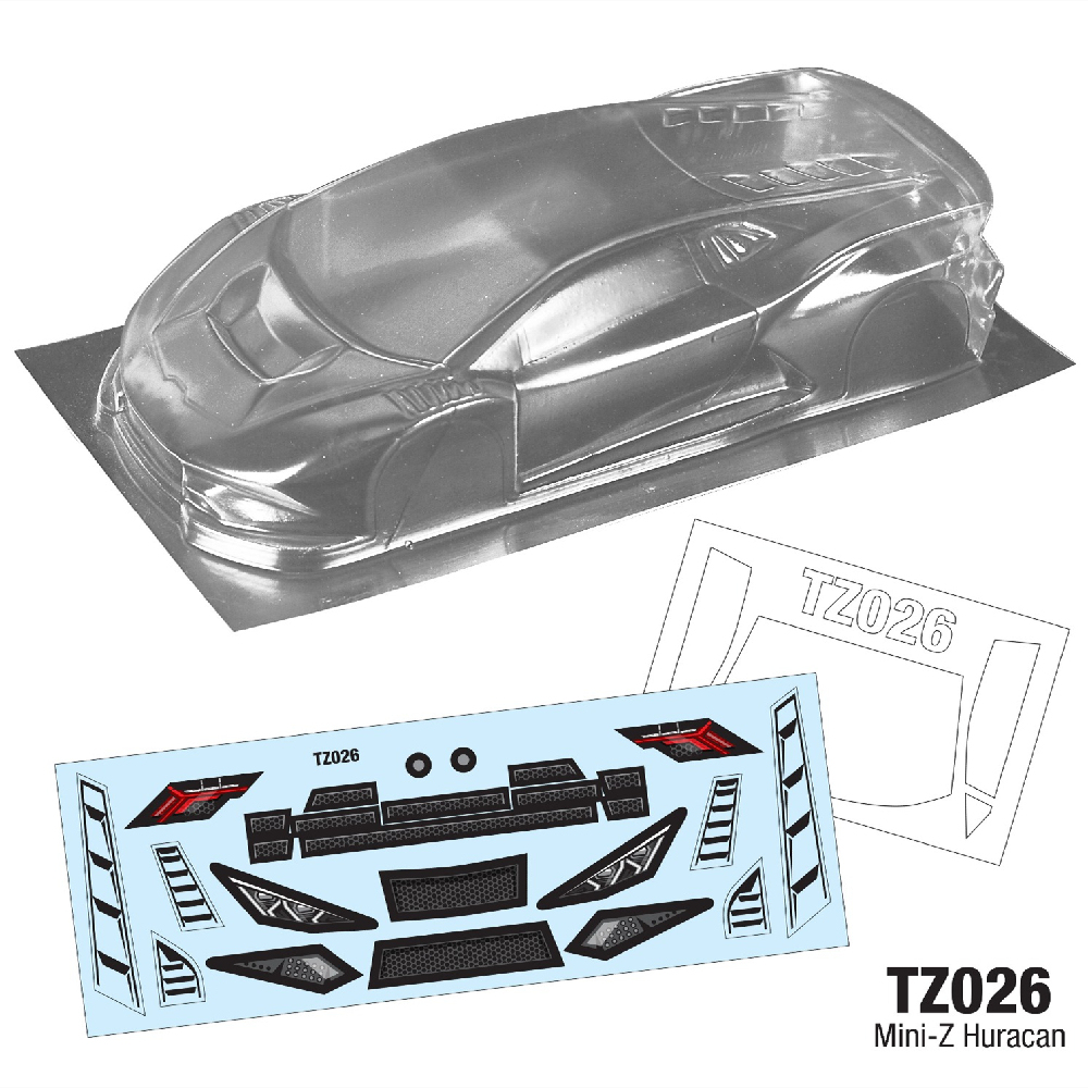 GT55racing 1/28 Mini-Z TZ026 Huracan  Lexan Body 98MM