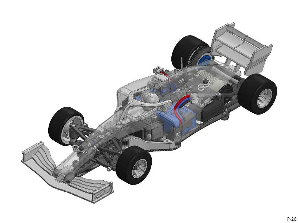 GLracing 1/28 GLF-1 RWD Chassis Model: GLF-1-001-KSET