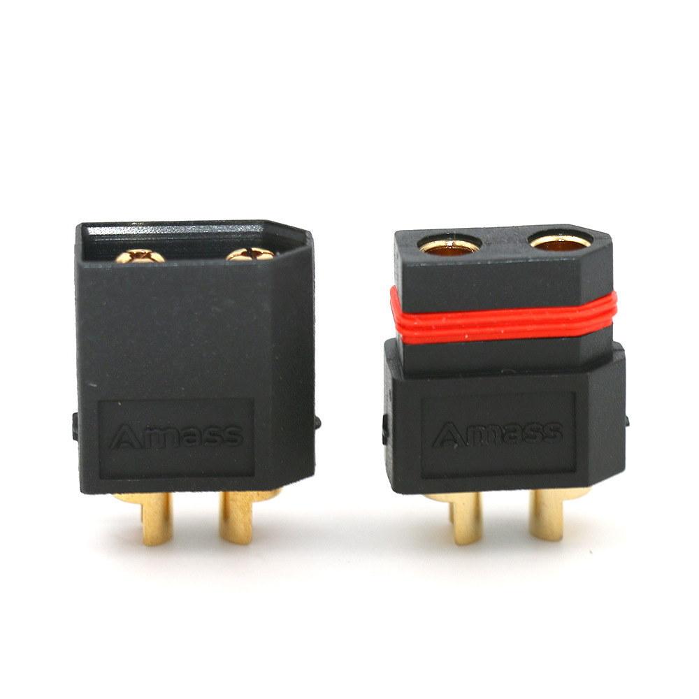Amass new product XT60W waterproof gold-plated black plug XT60W-F