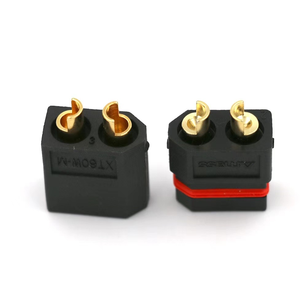 Amass new product XT60W waterproof gold-plated black plug XT60W-F