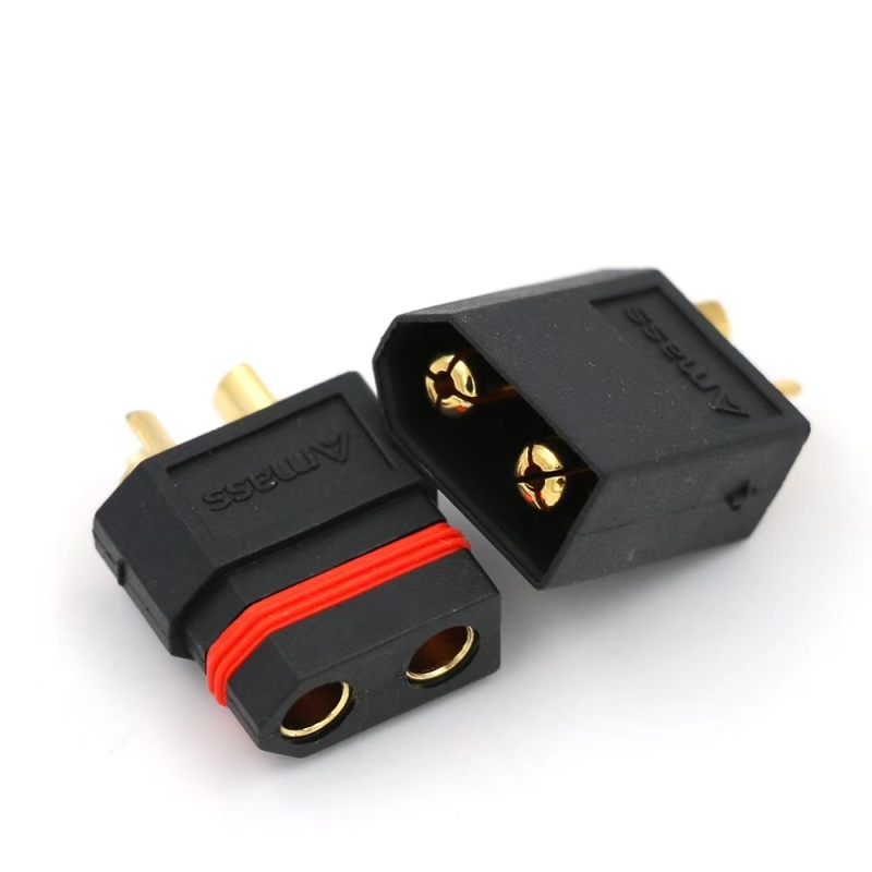 Amass new product XT60W waterproof gold-plated black plug XT60W-F