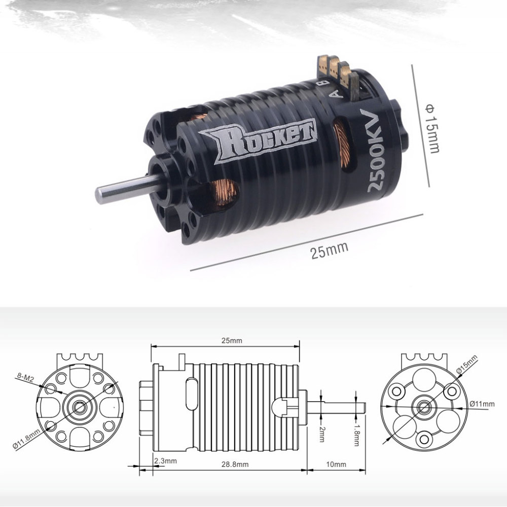 SURPASS HOBBY ROCKET 1410 Brushless Motor MINI-Z Mini  Car Motor (2500KV/3500KV/5500KV/7500KV/9500KV)  for 1/24 1/28 1/32 RC Car