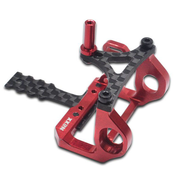 NX-227 Nexx Racing Mini-Z 2WD 90-94mm MM Alu 7075 Round Motor Mount (RED)