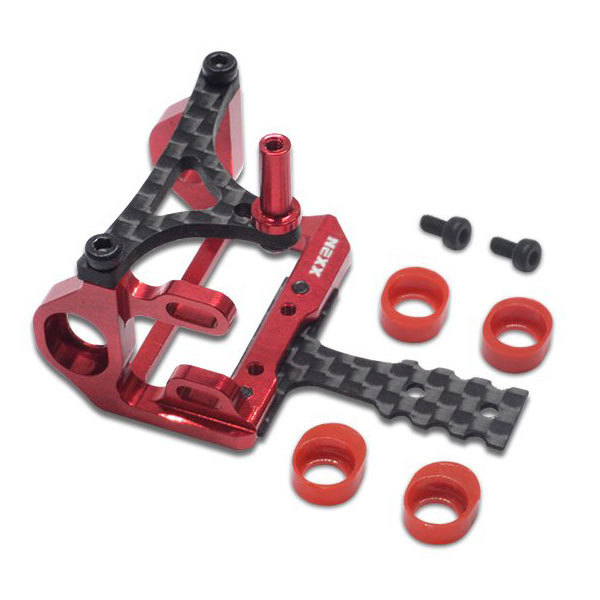 NX-227 Nexx Racing Mini-Z 2WD 90-94mm MM Alu 7075 Round Motor Mount (RED)