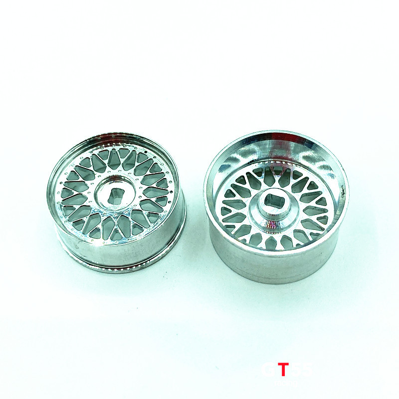 GT55racing 1/28 MINI-Z AWD BBS CNC Alu wheel Silver ( 2 pcs)