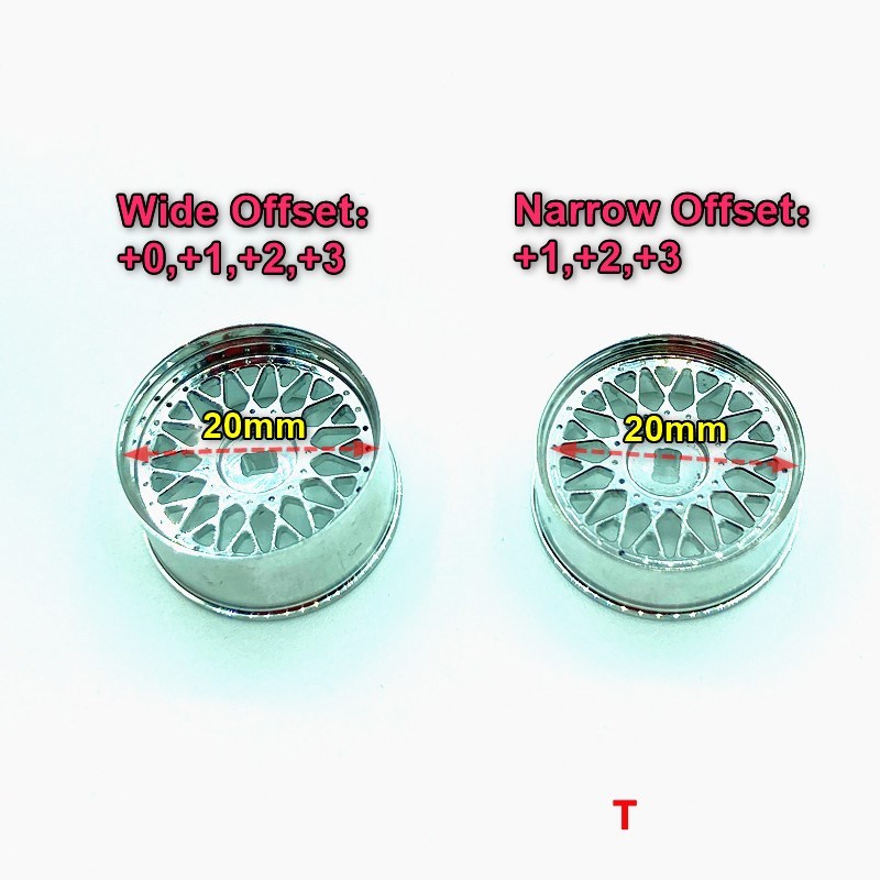GT55racing 1/28 MINI-Z AWD BBS CNC Alu wheel Silver ( 2 pcs)