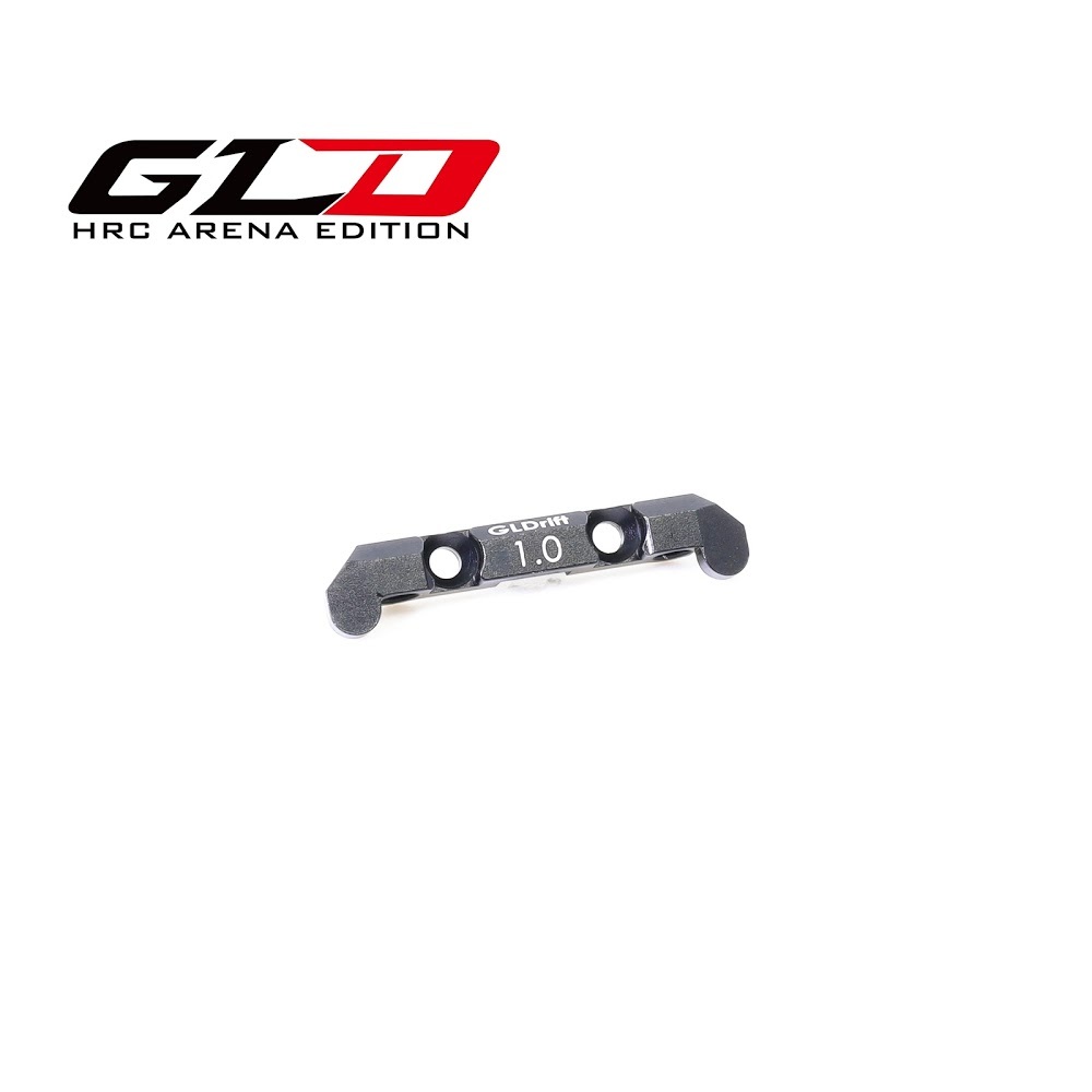 GLracing 1/28 HRC Arena GLD Aluminum Toe In Block 1 Black Model: GLD-OP-003-1