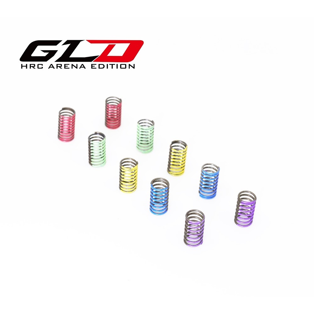 GLracing 1/28 GLD Rear Spring Set (5 different hardness included) GLD-OP-002