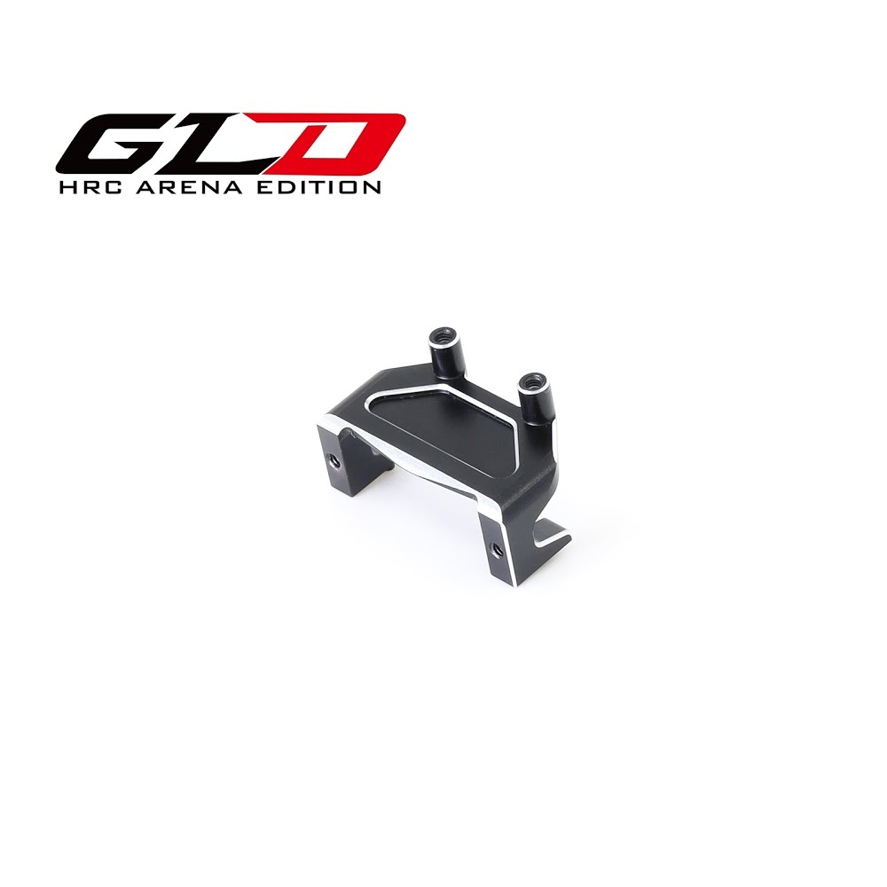 GLracing 1/28 GLD Aluminum 7075 Servo Mount Black Silver Model:GLD-OP-006