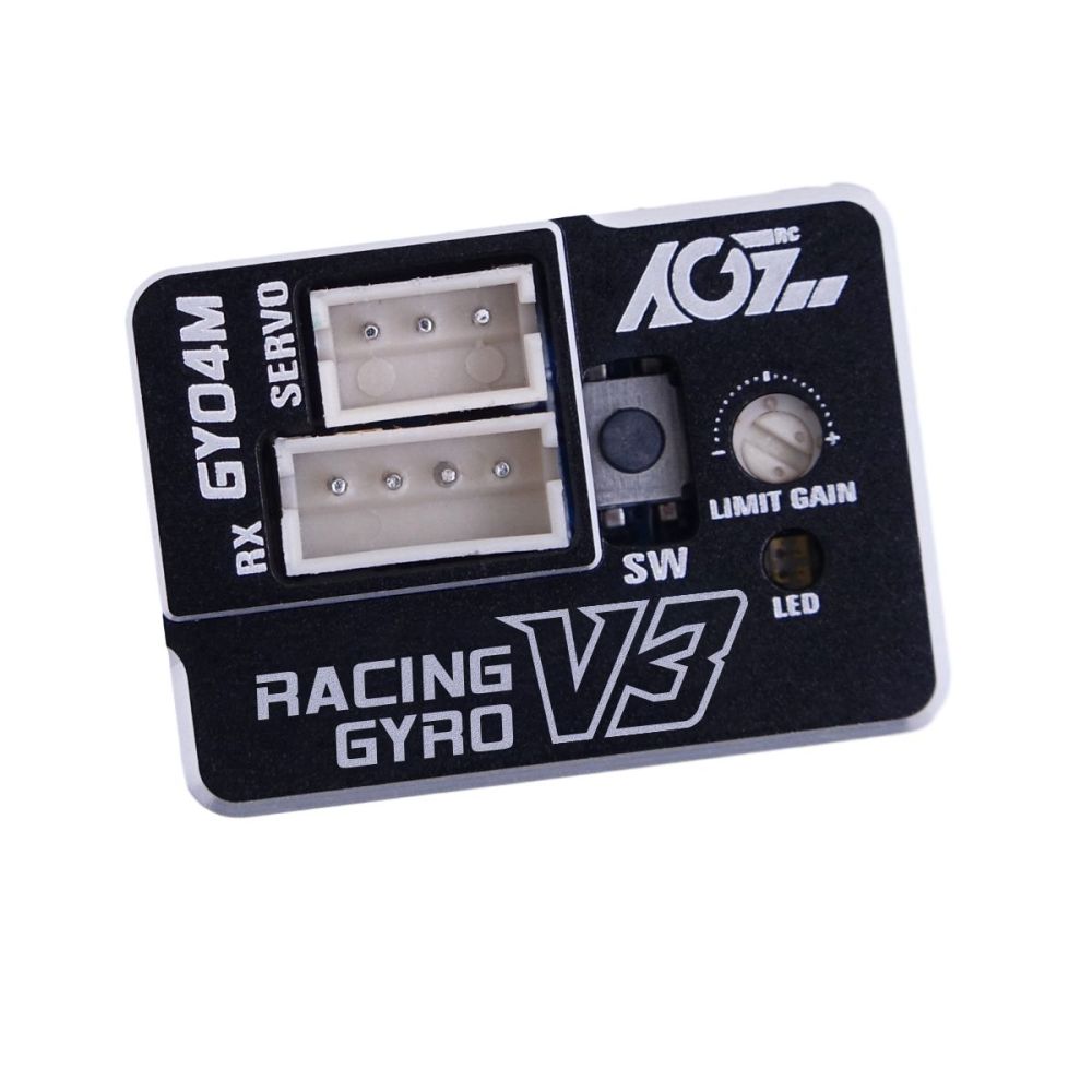 AGFrc GY04M V3 Upgrade Version Aluminum Case Dual Gain Mini Size Steering Tuned Gyro For RC Drift Car #GY04M V3