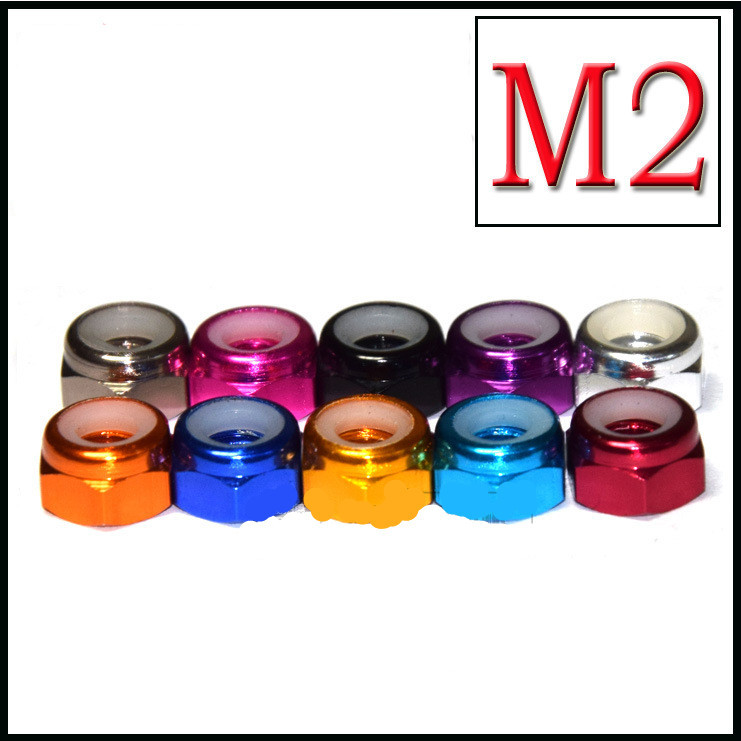 GT55racing M2 CNC aluminum Self-Locking Nuts (4pcs)