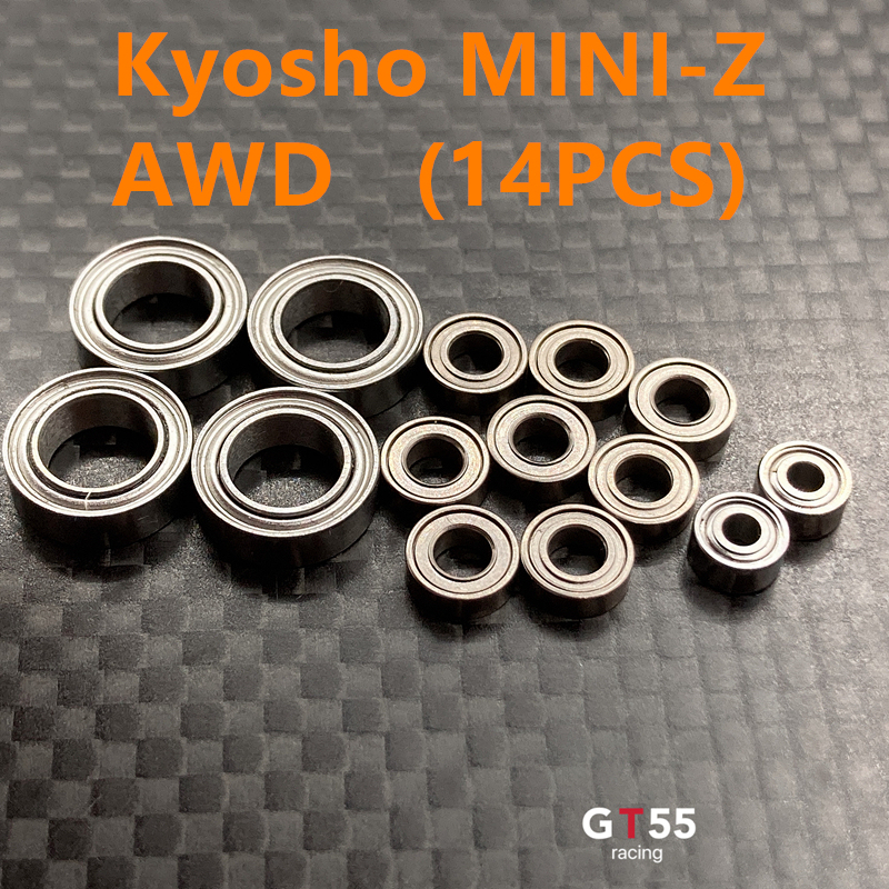 GT55racing High Quality Bearing Set For Kyosho Mini-Z AWD (14PCS)