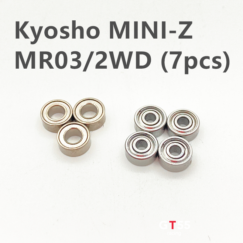 GT55racing High Quality Bearing Set For Kyosho Mini-Z MR03/2WD (7PCS)