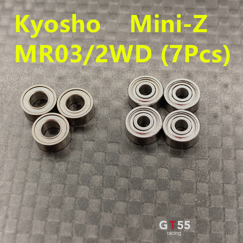 GT55racing High Quality Bearing Set For Kyosho Mini-Z MR03/2WD (7PCS)