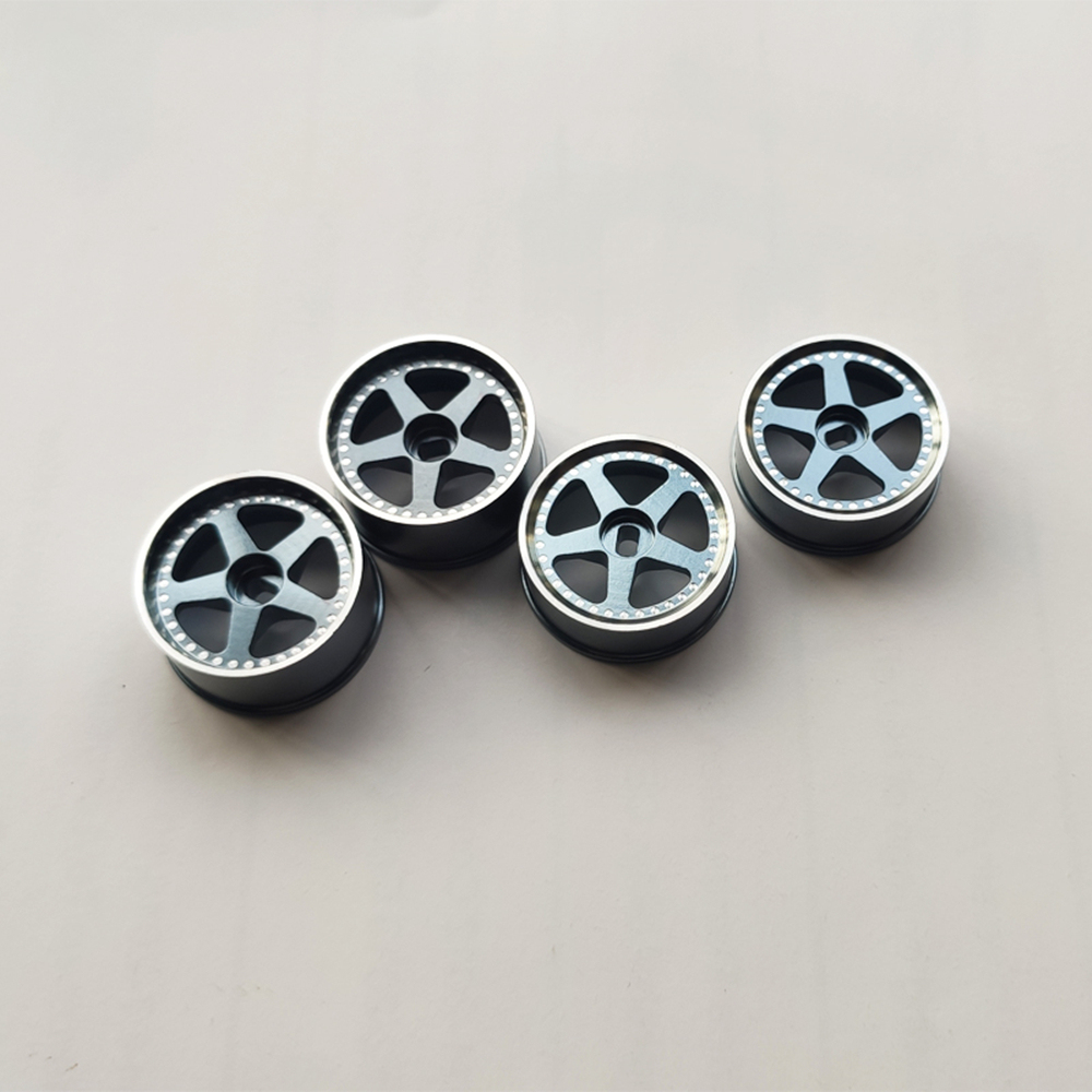 1/24 1/28 MINI-Z AWD Five-spoke Aluminum Wheels Diameter 22mm  (offset +1.5) 4pcs Without tires