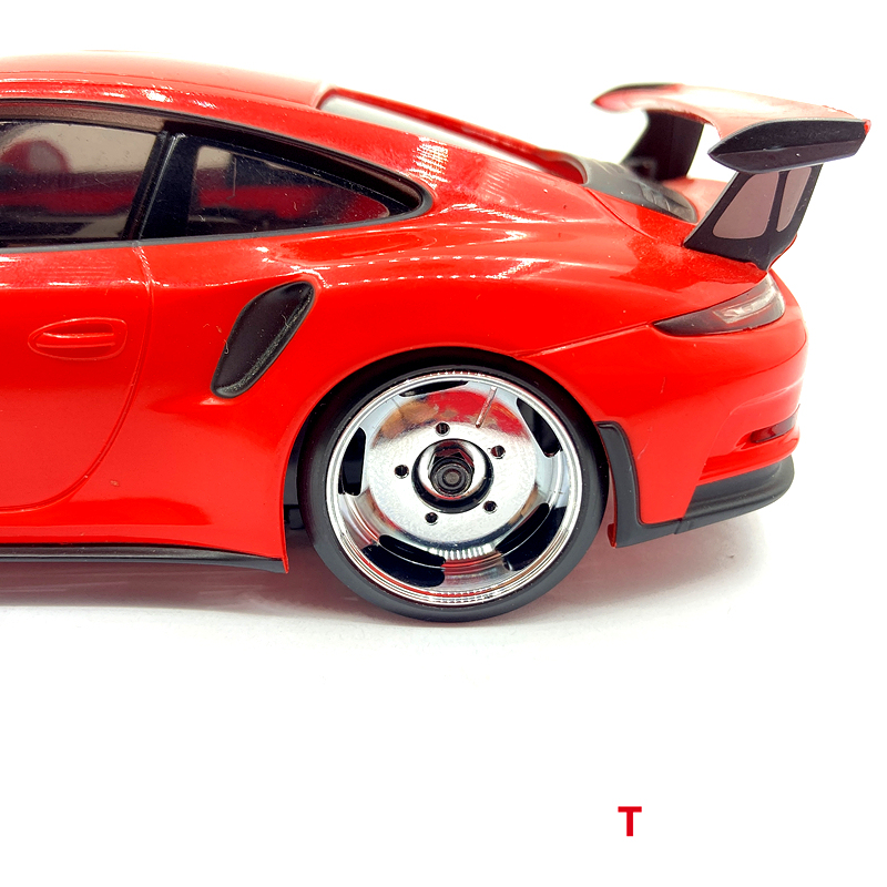 1/24 1/28 MINI-Z AWD Silver-plated Aluminum Alloy Wheels (Diameter 22mm) 2pcs Without tires