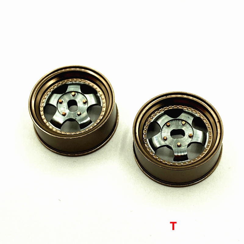 1/28 MINI-Z AWD Five High Simulation Aluminum Alloy Wheels (Diameter 20MM) 2pcs With Tires