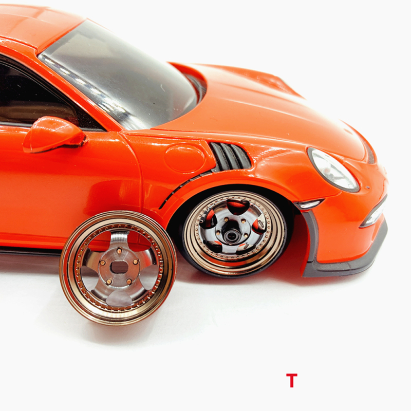 1/28 MINI-Z AWD Five High Simulation Aluminum Alloy Wheels (Diameter 20MM) 2pcs With Tires