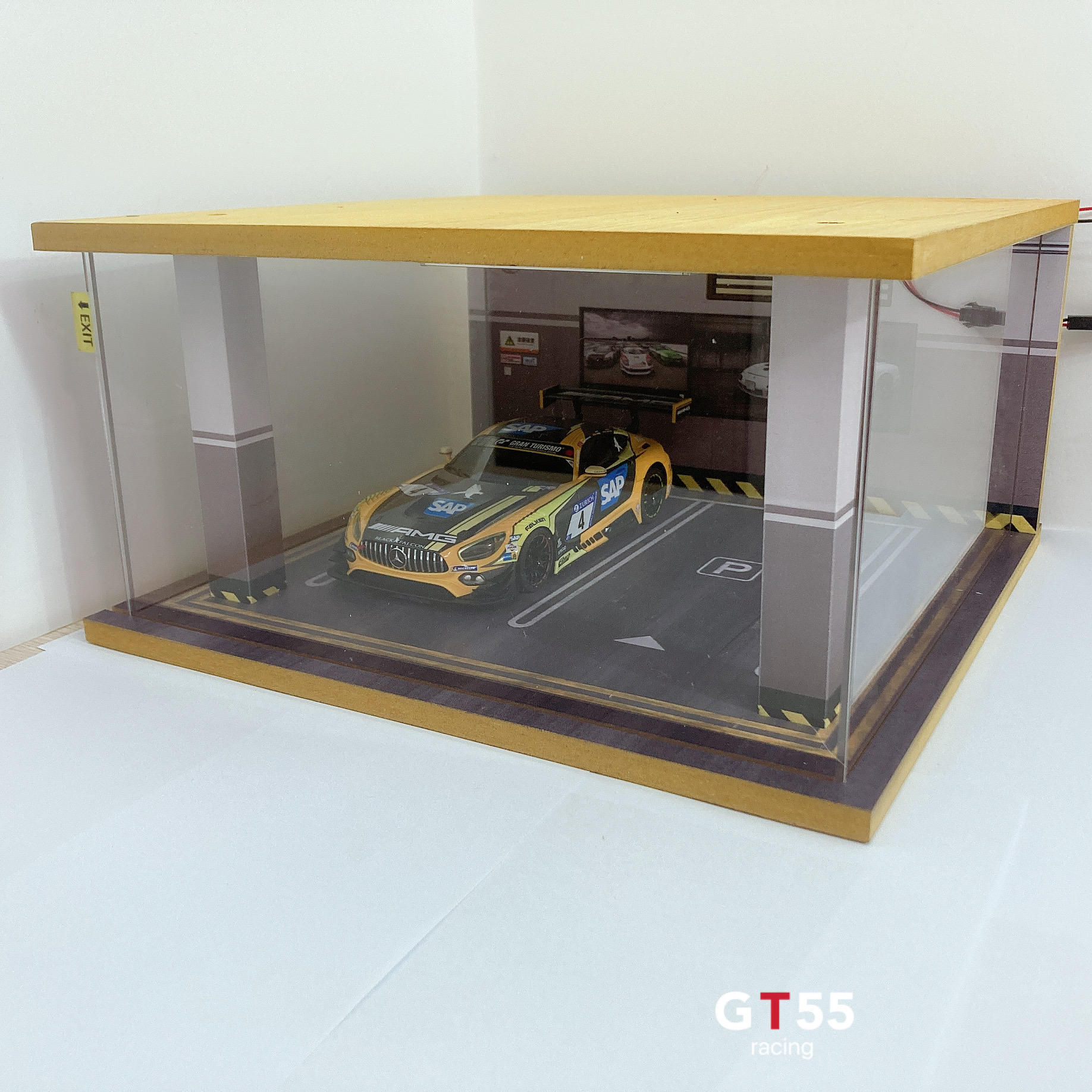 1/24 1/28 Scale Car Garage 2Parking Space