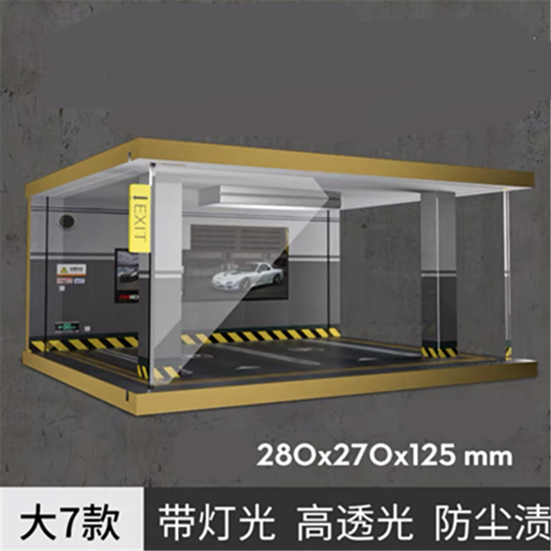 1/24 1/28 Scale Car Garage 2Parking Space