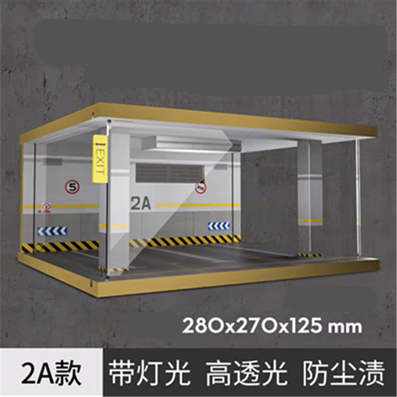 1/24 1/28 Scale Car Garage 2Parking Space