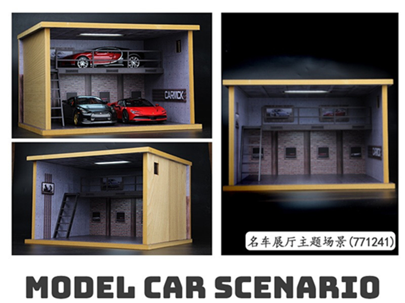 1/24 1/28 Scale Car Garage 2Parking Space B
